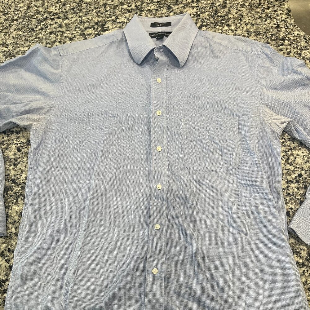 Saks Fifth Ave. Button-Up Shirt Size 15 and1/2 34/35